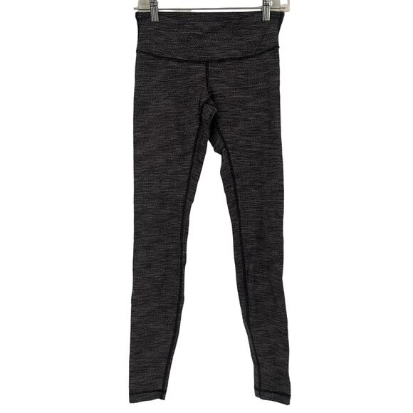 Lululemon Wunder Under Align Heathered Grey Leggings Size 4 - Picture 1 of 7